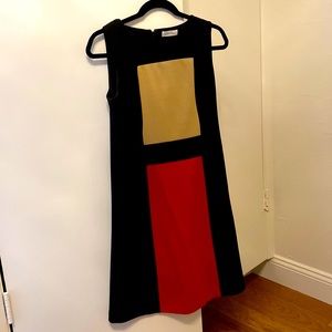 Calvin Klein Colorblock Sheath Dress Size 4